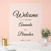 Bruiloft Welkomstbord Frosted Acryl Sign Acryl Bord (Huwelijk)