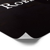 Bruiloft welkomstbord met foto elegant script poster (Hoek)