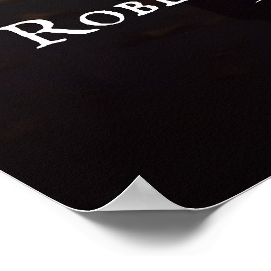 Bruiloft welkomstbord met foto elegant script poster (Hoek)