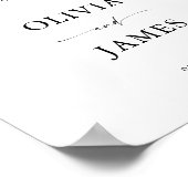 Bruiloft Welkomstbord, Receptie Welkomstbord Poster (Hoek)