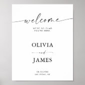Bruiloft Welkomstbord, Receptie Welkomstbord Poster (Voorkant)