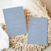 Bruiloft Welkomstbrief & Tijdlijn Routebeschrijvin Menu