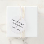 Bruiloft Welkomstgeschenk Label, Hotelgasten, Lave Bedankjes Labels (In situ)