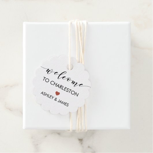 Bruiloft Welkomstgeschenk Label, Hotelgasten, Terr Bedankjes Labels (In situ)