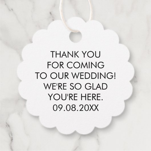 Bruiloft Welkomstgeschenk Label, Hotelgasten, Terr Bedankjes Labels (Achterkant)