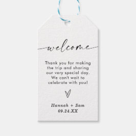 Bruiloft welkomsttas Labels | Bedankt voor je favo Cadeaulabel