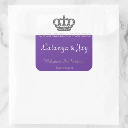 Bruiloft welkomsttas Sticker (Tas)