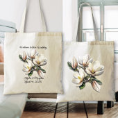 Bruiloft welkomstzak zuidelijke Magnolia bloemen Tote Bag