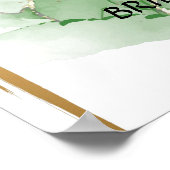 Bruiloft Wenskaart Tropisch Palm Bord Poster (Hoek)