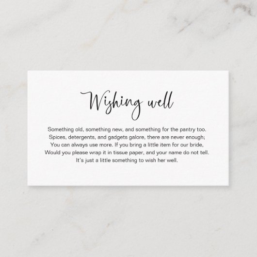 Bruiloft Wensput Insteekkaart Informatiekaartje (Voorkant)