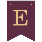 Bruiloft Wijn Kleur Gouden Bruid Groom Namen Eenvo Vlaggetjes (Tweede vlag)