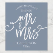 Bruiloft Wijn Labels voor Favorieten of Hotel Gues Wijn Etiket (Enkel label)