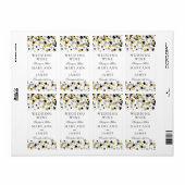 Bruiloft Wijnlabel Gouden Glitter Sterren Confetti Etiket (Full Sheet)