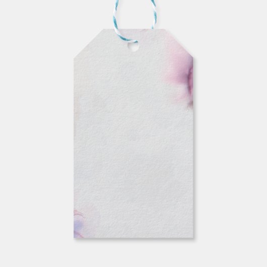 Bruiloft wijnmakerij cadeaulabel (Achterkant)