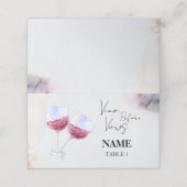 Bruiloft wijnmakerij  plaatskaartje (Buitenkant ongevouwen)