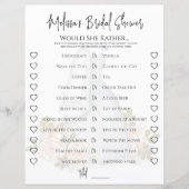 Bruiloft wil ze liever Vrijgezellenfeest spel bloe (Voorkant)