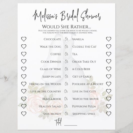 Bruiloft wil ze liever Vrijgezellenfeest spel bloe (Voorkant)