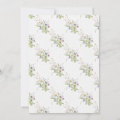 Bruiloft Wildbloemen Daisy Stijlvolle Lente Kaart (Achterkant)