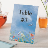 Bruiloft Wildflower Border Reclamebord Met Voetstuk (Insitu)