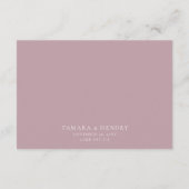 Bruiloft Wishing Well Kalligrafie Script Dusty Roo Informatiekaartje (Achterkant)