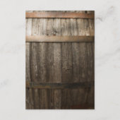 Bruiloft Wishing Well Rustic Country Baby's Breath Informatiekaartje (Achterkant)