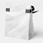 Bruiloft Wit Marmer Abstract Bedankdoosjes (Achterkant)