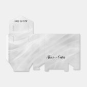 Bruiloft Wit Marmer Abstract Bedankdoosjes (Uitgevouwen)