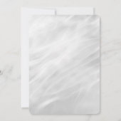 Bruiloft Wit Marmer Abstract Kaart (Achterkant)