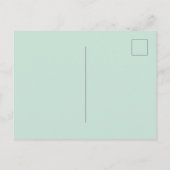 Bruiloft witte bloemen groen eenvoudig elegant uitnodiging briefkaart (Achterkant)