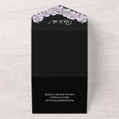 Bruiloft witte orchidee omhelzen- alles in één uit all in one uitnodiging (Buitenkant)