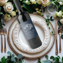 Bruiloft Witte Zwaan Marine Blauwe Wijn Down