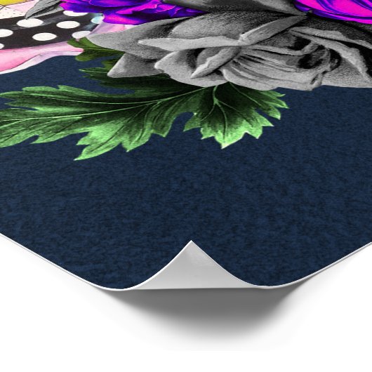 Bruiloft Wonderland Bruids-Thee Welkomstposter Poster (Hoek)