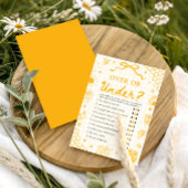 Bruiloft Yellow Honey Bee Over of Under Spel Kaart