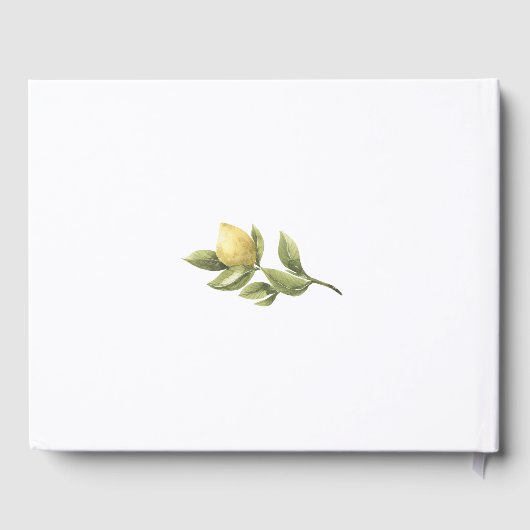 Bruiloft Yellow Lemon amalfi kust Gastenboek (Achterkant)
