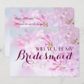 Bruiloft Zal je mijn bruidsmeisje aanpasbaar zijn Kaart (Voorkant / Achterkant)