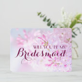 Bruiloft Zal je mijn bruidsmeisje aanpasbaar zijn Kaart (Staand voorkant)