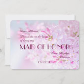 Bruiloft Zal je mijn bruidsmeisje aanpasbaar zijn Kaart (Achterkant)