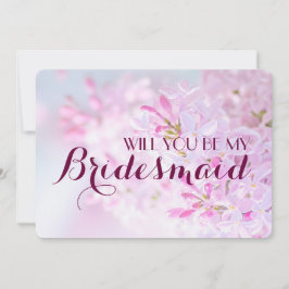 Bruiloft Zal je mijn bruidsmeisje aanpasbaar zijn Kaart