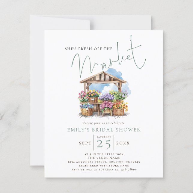 Bruiloft 'Ze is vers van de markt' budget bruiloft (Voorkant)