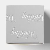 Bruiloft (zilver) bedankdoosjes (Bovenkant)