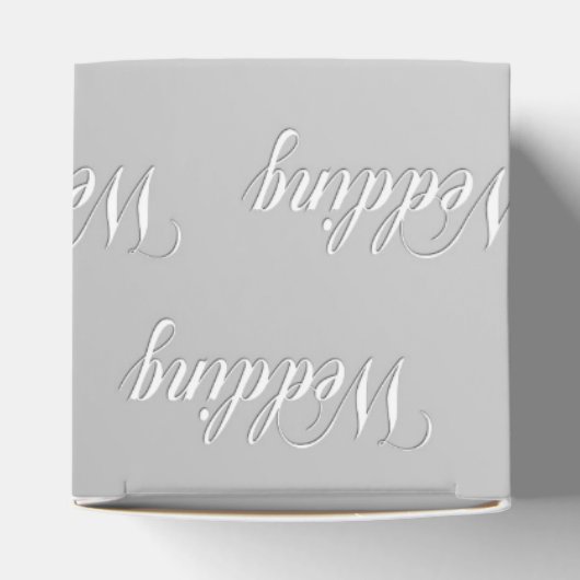 Bruiloft (zilver) bedankdoosjes (Bovenkant)