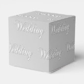 Bruiloft (zilver) bedankdoosjes (Achterkant)