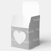 Bruiloft (zilver) bedankdoosjes (Geopend)