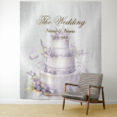 Bruiloft Zilveren Glitter Sparkle Elegant Wandkleed (In situ)