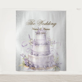 Bruiloft Zilveren Glitter Sparkle Elegant Wandkleed