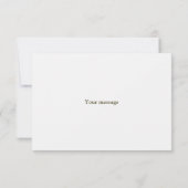 Bruiloft Zilveren Gouden Witte Rozen Bloemen Bedankkaart (Achterkant)