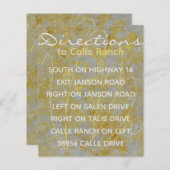 Bruiloft Zilveren Voering Behuizing Kaart (Voorkant / Achterkant)