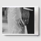 Bruiloft Zilveren voering Gastenboek (Achterkant)