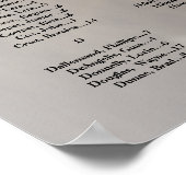 Bruiloft zitgrafiek met foto alfabetisch poster (Hoek)