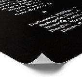 Bruiloft zitgrafiek met foto alfabetisch poster (Hoek)